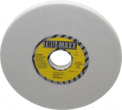 Tru-Maxx - 7" Diam x 1-1/4" Hole x 1/2" Thick, J Hardness, 60 Grit Surface Grinding Wheel - Aluminum Oxide, Type 1, Medium Grade, 3,600 Max RPM, Vitrified Bond, No Recess - All Tool & Supply