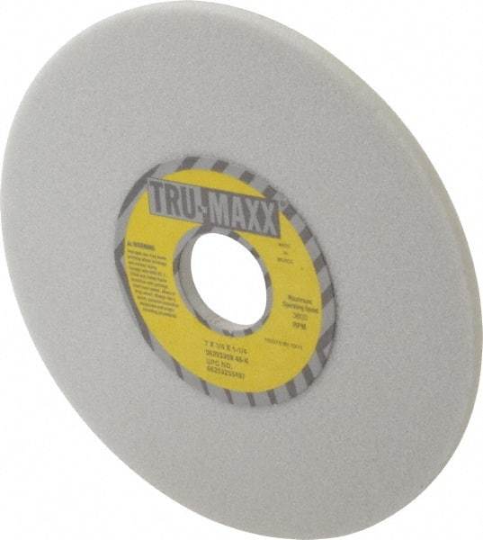 Tru-Maxx - 7" Diam x 1-1/4" Hole x 1/4" Thick, K Hardness, 46 Grit Surface Grinding Wheel - Aluminum Oxide, Type 1, Coarse Grade, 3,600 Max RPM, Vitrified Bond, No Recess - All Tool & Supply