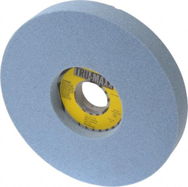 Tru-Maxx - 7" Diam x 1-1/4" Hole x 1" Thick, K Hardness, 60 Grit Surface Grinding Wheel - Ceramic, Type 5, Medium Grade, 3,600 Max RPM, Vitrified Bond, One-Side Recess - All Tool & Supply