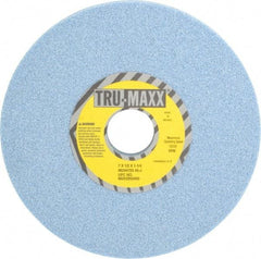 Tru-Maxx - 7" Diam x 1-1/4" Hole x 1/2" Thick, J Hardness, 46 Grit Surface Grinding Wheel - Ceramic, Type 1, Coarse Grade, 3,600 Max RPM, Vitrified Bond, No Recess - All Tool & Supply