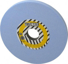 Tru-Maxx - 7" Diam x 1-1/4" Hole x 1/2" Thick, L Hardness, 80 Grit Surface Grinding Wheel - Ceramic, Type 1, Medium Grade, 3,600 Max RPM, Vitrified Bond, No Recess - All Tool & Supply