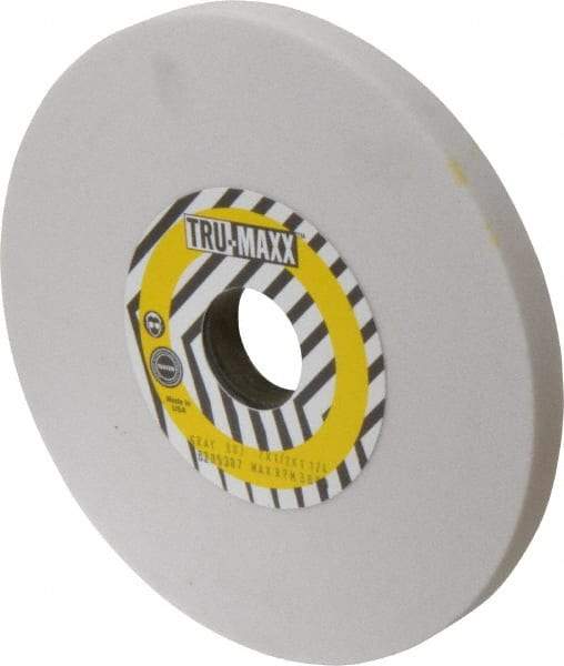 Tru-Maxx - 7" Diam x 1-1/4" Hole x 1/2" Thick, J Hardness, 80 Grit Surface Grinding Wheel - Aluminum Oxide, Type 1, Medium Grade, 3,600 Max RPM, Vitrified Bond, No Recess - All Tool & Supply