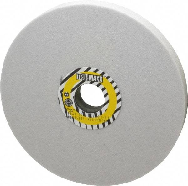 Tru-Maxx - 8" Diam x 1-1/4" Hole x 3/4" Thick, K Hardness, 60 Grit Surface Grinding Wheel - Aluminum Oxide, Type 1, Medium Grade, 3,600 Max RPM, Vitrified Bond, No Recess - All Tool & Supply