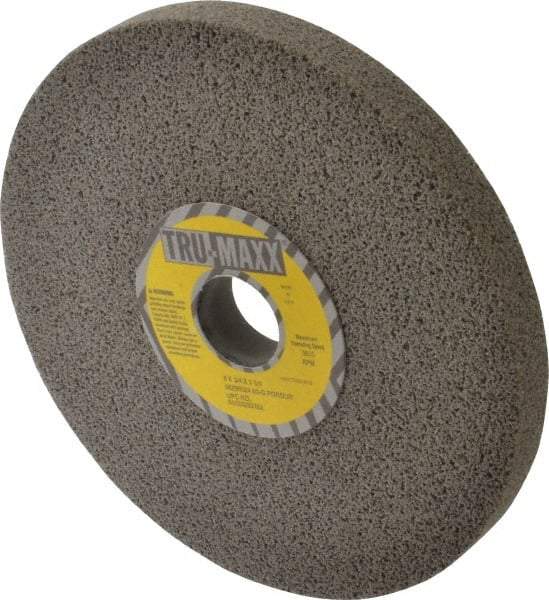 Tru-Maxx - 8" Diam x 1-1/4" Hole x 3/4" Thick, G Hardness, 60 Grit Surface Grinding Wheel - Aluminum Oxide, Type 1, Medium Grade, 3,600 Max RPM, Vitrified Bond, No Recess - All Tool & Supply