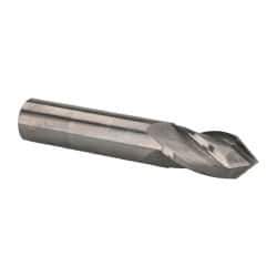 Accupro - 5/8" Diam, 1-1/4" LOC, 4 Flute, 90° Point Angle, Solid Carbide Drill Mill - Uncoated, 3-1/2" OAL, 5/8" Shank Diam - All Tool & Supply