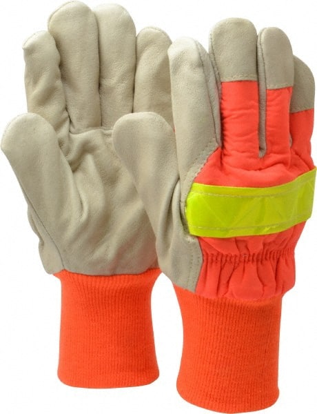 PIP - Size L (9) Grain Pigskin Cold Protection High Visibility Work Gloves - All Tool & Supply