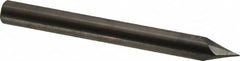 Made in USA - 1/4" Body Diam, 60°, 2-1/2" OAL, Solid Carbide Spotting Drill - All Tool & Supply