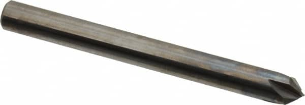 Made in USA - 1/4" Body Diam, 90°, 2-1/2" OAL, Solid Carbide Spotting Drill - All Tool & Supply