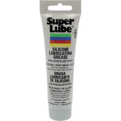 Synco Chemical - 3 oz Tube Silicone General Purpose Grease - Translucent White, Food Grade, 500°F Max Temp, NLGIG 2, - All Tool & Supply