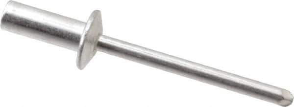 RivetKing - Size 64 Dome Head Aluminum Closed End Sealing Blind Rivet - Aluminum Mandrel, 0.188" to 1/4" Grip, 3/8" Head Diam, 0.192" to 0.196" Hole Diam, 0.531" Length Under Head, 3/16" Body Diam - All Tool & Supply