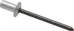 RivetKing - Size 62 Dome Head Aluminum Closed End Sealing Blind Rivet - Steel Mandrel, 0.02" to 1/8" Grip, 3/8" Head Diam, 0.192" to 0.196" Hole Diam, 0.406" Length Under Head, 3/16" Body Diam - All Tool & Supply