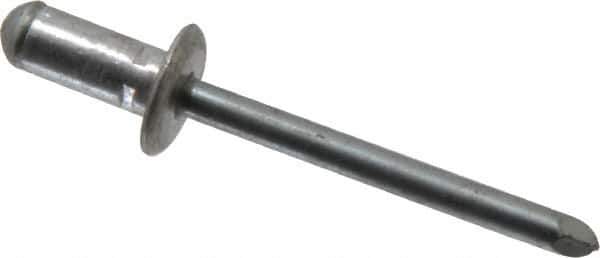 RivetKing - Size 82-84 Dome Head Aluminum Multi Grip Blind Rivet - Steel Mandrel, 0.062" to 1/4" Grip, 0.511" Head Diam, 0.257" to 0.261" Hole Diam, 0.472" Length Under Head, 1/4" Body Diam - All Tool & Supply