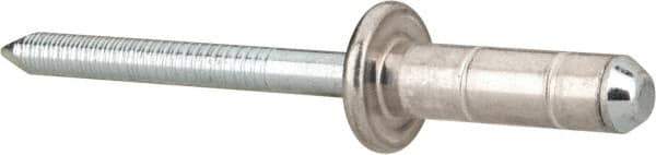 RivetKing - Size 86-88 Dome Head Aluminum Multi Grip Blind Rivet - Steel Mandrel, 1/4" to 3/4" Grip, 0.511" Head Diam, 0.257" to 0.261" Hole Diam, 0.708" Length Under Head, 1/4" Body Diam - All Tool & Supply