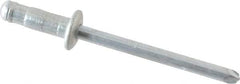 RivetKing - Size 52-53 Dome Head Steel Multi Grip Blind Rivet - Steel Mandrel, 0.056" to 0.196" Grip, 0.312" Head Diam, 0.192" to 0.196" Hole Diam, 0.437" Length Under Head, 5/32" Body Diam - All Tool & Supply