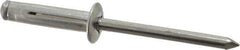 RivetKing - Size 0625 Dome Head Aluminum Tri Folding Blind Rivet - Aluminum Mandrel, 0.04" to 0.354" Grip, 0.386" Head Diam, 0.196" to 0.209" Hole Diam, 0.906" Length Under Head, 3/16" Body Diam - All Tool & Supply