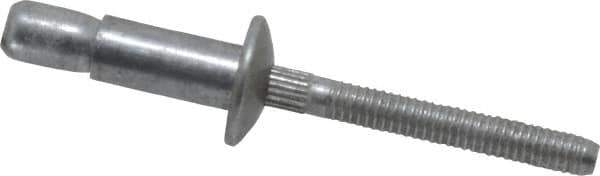 RivetKing - Size 86 Dome Head Aluminum Structural with Locking Stem Blind Rivet - Aluminum Mandrel, 0.08" to 3/8" Grip, 0.525" Head Diam, 0.261" to 0.272" Hole Diam, 0.56" Length Under Head, 1/4" Body Diam - All Tool & Supply