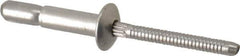 RivetKing - Size 67 Dome Head Stainless Steel Structural with Locking Stem Blind Rivet - Stainless Steel Mandrel, 0.214" to 0.437" Grip, 0.385" Head Diam, 0.194" to 0.204" Hole Diam, 0.572" Length Under Head, 3/16" Body Diam - All Tool & Supply