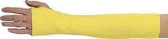 MCR Safety - Yellow Kevlar Cut Resistant Sleeve - 18" Long Sleeve, Made with Thumb Hole - All Tool & Supply