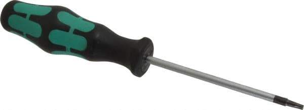 Wera - T10 Torx Driver - 3-5/32" Blade Length, 6-11/32" OAL, Ergonomic Handle - All Tool & Supply