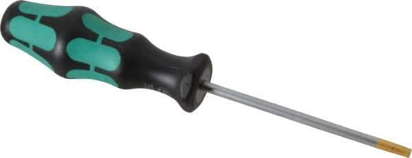 Wera - T25 Torx Driver - 3-15/16" Blade Length, 8-5/64" OAL, Ergonomic Handle - All Tool & Supply