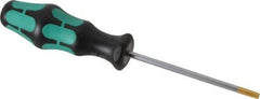 Wera - T25 Torx Driver - 3-15/16" Blade Length, 8-5/64" OAL, Ergonomic Handle - All Tool & Supply