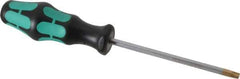 Wera - T30 Torx Driver - 4-17/32" Blade Length, 8-21/32" OAL, Ergonomic Handle - All Tool & Supply