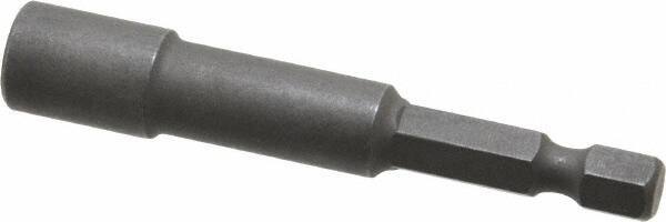 Wera - 1/4" Magnetic Nutsetter - 1/4" Hex Drive, 2-1/2" OAL, 7/16" Socket Nose Diam - All Tool & Supply