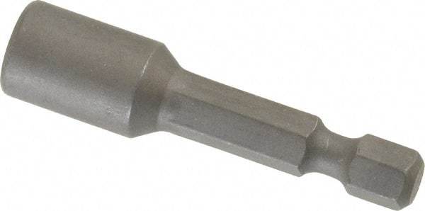 Wera - 6mm Nonmagnetic Nutsetter - 1/4" Hex Drive, 2" OAL, 7/16" Socket Nose Diam - All Tool & Supply