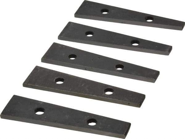 Value Collection - 6 to 10° Angle, 3-1/2 Inch Long, Angle Block Set - 5/32 Inch Thick, 55-60 Rc Hardness, 5 Pieces - All Tool & Supply