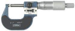 Fowler - 2 to 3" Range, 0.0001" Graduation, Mechanical Outside Micrometer - Ratchet Stop Thimble, Accurate to 0.0001", Digital Counter - All Tool & Supply