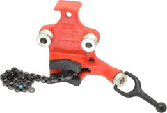 Ridgid - 1/2 to 4-1/2" Pipe Capacity, Manual Chain Vise - Bolt Down, Cast Iron, Model Number BC410P - All Tool & Supply