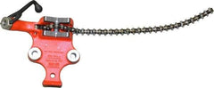 Ridgid - 1/8 to 5" Pipe Capacity, Manual Chain Vise - Bolt Down, Cast Iron, Model Number BC510 - All Tool & Supply