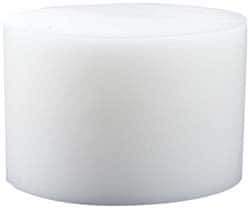 Made in USA - 4 Inch Diameter, 1-1/2 Inch Thick, Plastic Disc - White, PTFE Virgin - All Tool & Supply