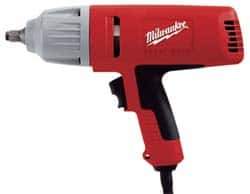 Milwaukee Tool - 1/2 Inch Drive, 300 Ft./Lbs. Torque, Pistol Grip Handle, 1,800 RPM, Impact Wrench - 7 Amps, 120 Volts - All Tool & Supply