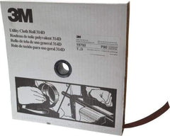 3M - 1" x 50 Yd 80 Grit Aluminum Oxide Cloth Roll - Medium Grade, J Weighted Backing - All Tool & Supply