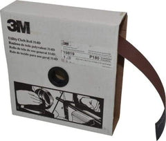 3M - 2" x 50 Yd 180 Grit Aluminum Oxide Cloth Roll - Very Fine Grade, J Weighted Backing - All Tool & Supply