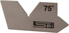 SPI - 105° Complementary Angle, Stainless Steel Angle Gage - 75° Primary Angle - All Tool & Supply