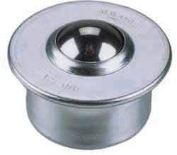 SKF - Round, Stainless Steel Ball Transfer - 9.8mm Mount Height, 198 Lb. Capacity - All Tool & Supply