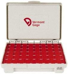 Vermont Gage - 55 Piece, 0.006-0.06 Inch Diameter Plug and Pin Gage Set - Minus 0.0002 Inch Tolerance, Class ZZ - All Tool & Supply