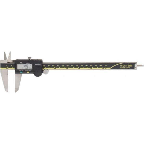 Mitutoyo - 0 to 200mm Range, 0.01mm Resolution, Electronic Caliper - Stainless Steel with 50mm Stainless Steel Jaws, 0.03mm Accuracy, SPC Output - All Tool & Supply