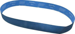 Norton - 2-1/2" Wide x 60" OAL, 120 Grit, Zirconia Alumina Abrasive Belt - Zirconia Alumina, Fine, Coated, X Weighted Cloth Backing, Series R823 - All Tool & Supply