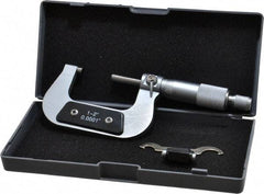 Value Collection - 1 to 2" Range, 0.0001" Graduation, Mechanical Outside Micrometer - Ratchet Stop Thimble - All Tool & Supply