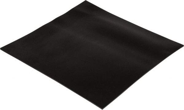 Made in USA - 12" Long, 12" Wide, 1/8" Thick, Neoprene Rubber Foam Sheet - 35 to 45 Durometer, Black, -20 to 220°F, 800 psi Tensile Strength, Stock Length - All Tool & Supply