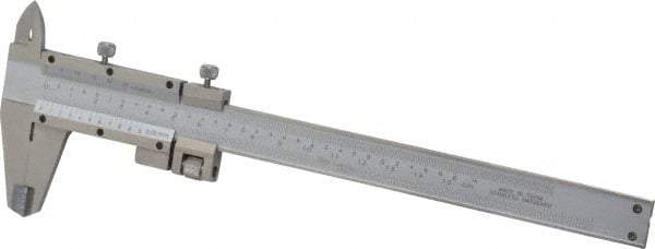 Value Collection - 0 to 6" Stainless Steel Vernier Caliper - 0.05mm Graduation, 1.5748" Jaw Depth, 0.0012" Accuracy, Includes Depth, Inside Diameter, Outside Diameter, Step - All Tool & Supply