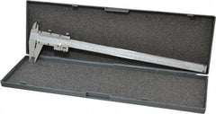 Value Collection - 0 to 12" Stainless Steel Vernier Caliper - 0.02mm Graduation, 3-15/16" Jaw Depth, 0.0016" Accuracy, Includes Depth, Inside Diameter, Outside Diameter, Step - All Tool & Supply