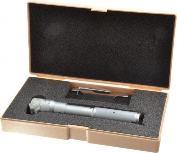 Mitutoyo - 0.8 to 1", Mechanical Inside Hole Micrometer - 0.0002" Graduation, 0.00015" Accuracy, Ratchet Stop Thimble - All Tool & Supply