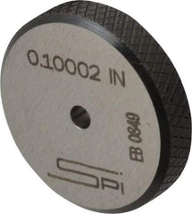 SPI - 0.1" Inside x 0.98" Outside Diameter, 0.28" Thick, Setting Ring - Accurate to 0.00006", Silver - All Tool & Supply