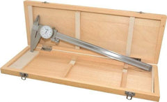 Fowler - 0" to 12" Range, 0.001" Graduation, 0.1" per Revolution, Dial Caliper - White Face, 2.875" Jaw Length - All Tool & Supply