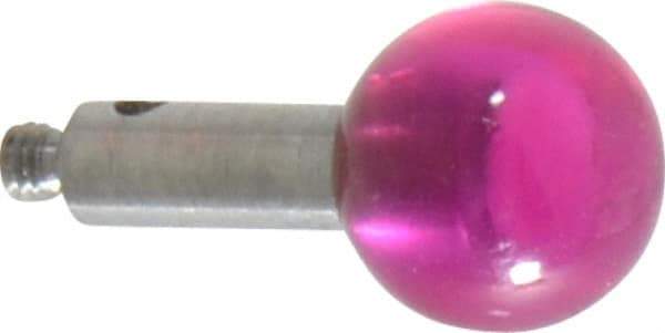 SPI - 8 mm Ball Diameter, M2 Thread, Ruby Point Ball Tip CMM Stylus - 12 mm Overall Length - All Tool & Supply