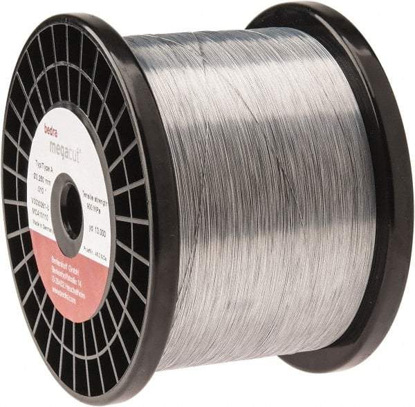 GISCO - CuZn36 Zinc Coated, Hard Grade Electrical Discharge Machining (EDM) Wire - 900 N per sq. mm Tensile Strength, Megacut A Series - All Tool & Supply